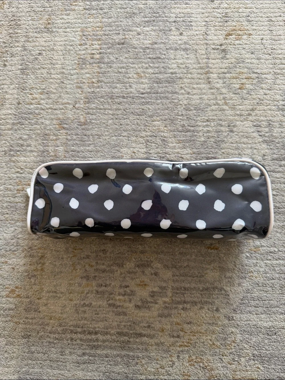 Kate Spade Polka Dot Women’s Cosmetic Pouch – Navy with Red Interior
